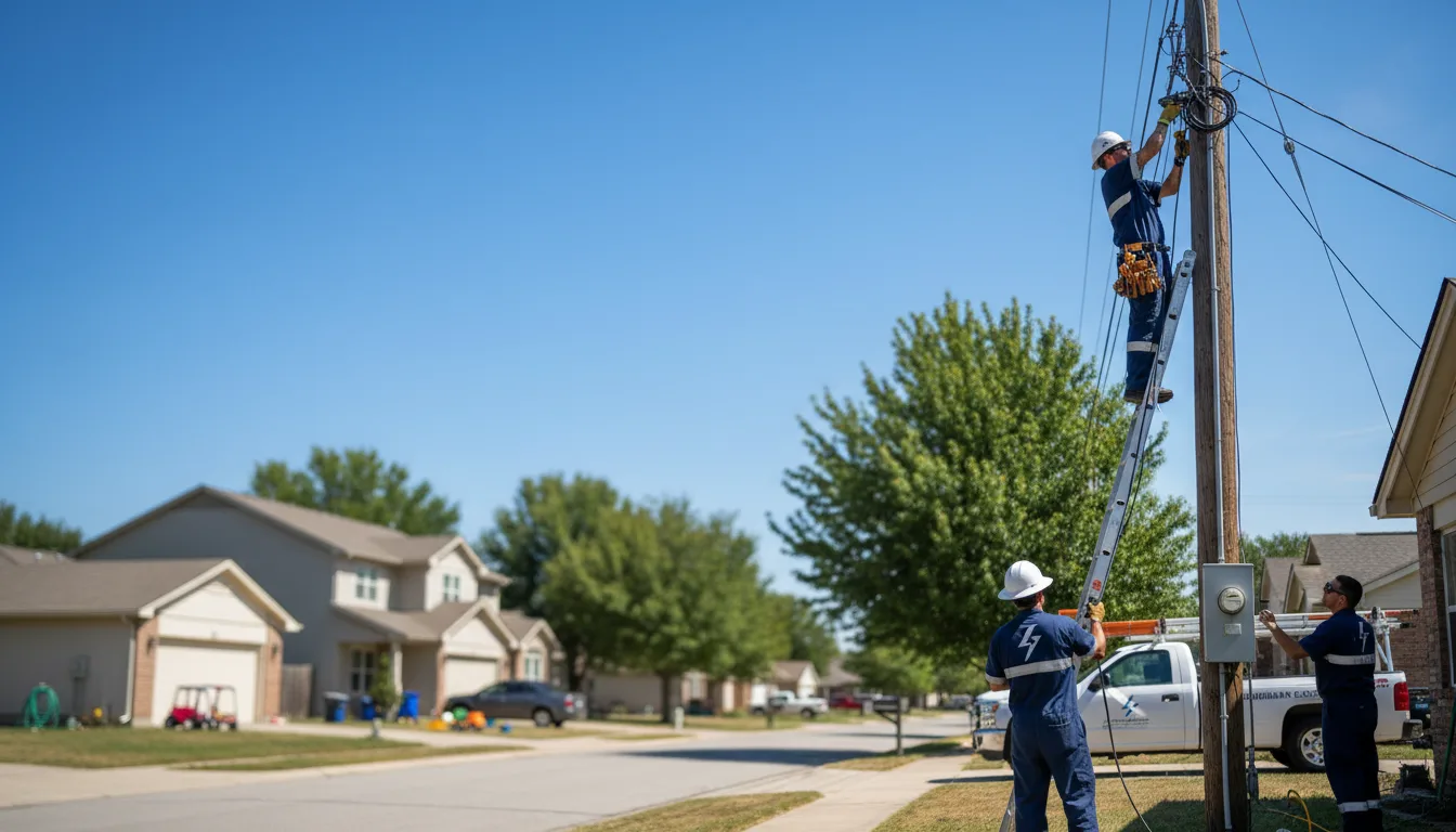 Residential electrician providing installation services in Gilman, IA